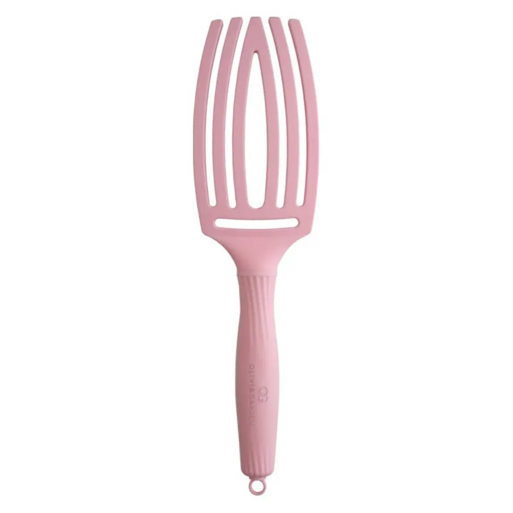 Četka za raščešljavanje Olivia Garden Fingerbrush Nylon Mix - Soft Pink - Slika 3