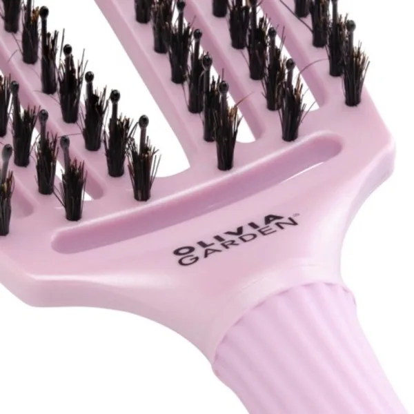 Četka za raščešljavanje Olivia Garden Fingerbrush Nylon Mix - Ethereal Lavender - Slika 2