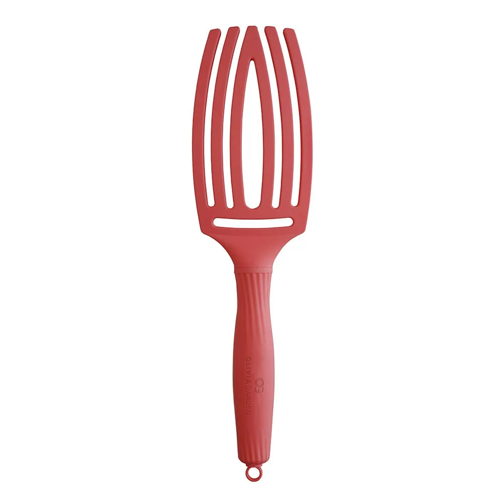 Četka za raščešljavanje Olivia Garden FingerBrush Boar&Nylon - Red Confidence - Slika 4