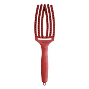 Četka za raščešljavanje Olivia Garden FingerBrush Boar&Nylon - Red Confidence