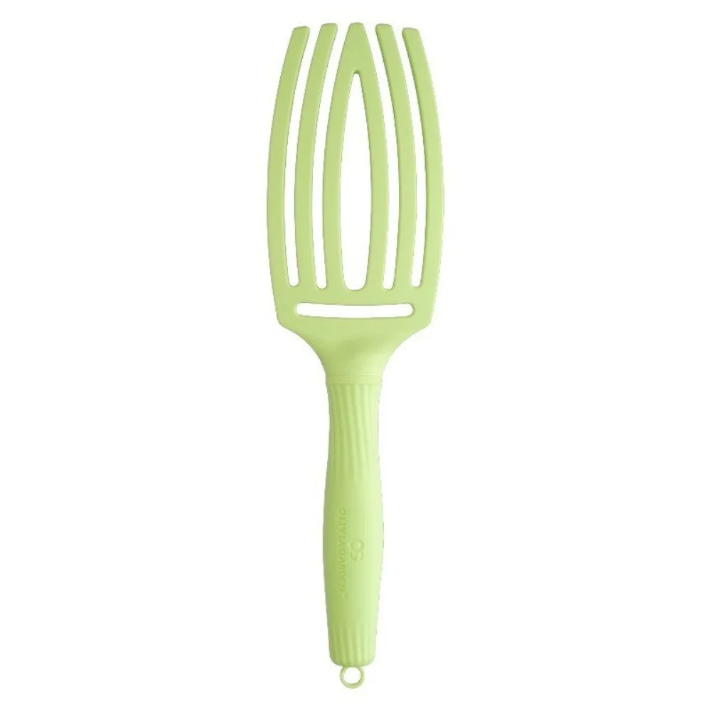 Četka za raščešljavanje Olivia Garden FingerBrush Boar&Nylon - Green Pistachio - Slika 3