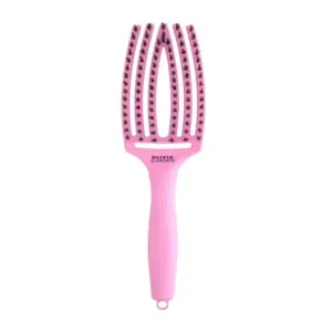 Četka za raščešljavanje Olivia Garden Fingerbrush Nylon Mix - Pink Tokyo