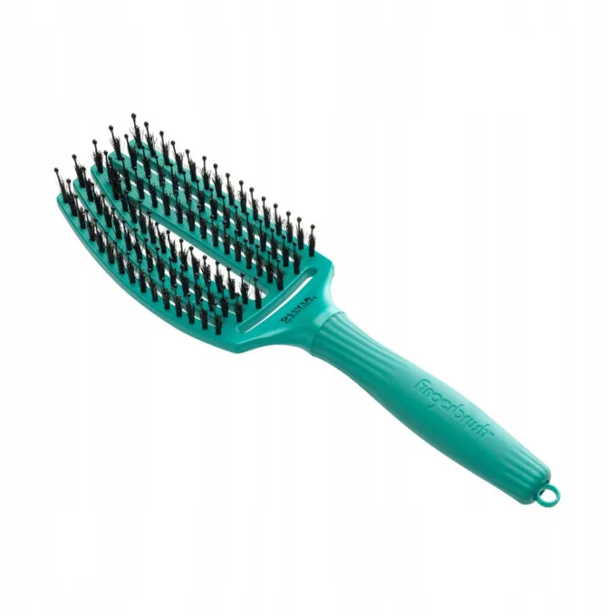 Četka za raščešljavanje Olivia Garden Fingerbrush Nylon Mix - Earth Green (X) - Slika 5