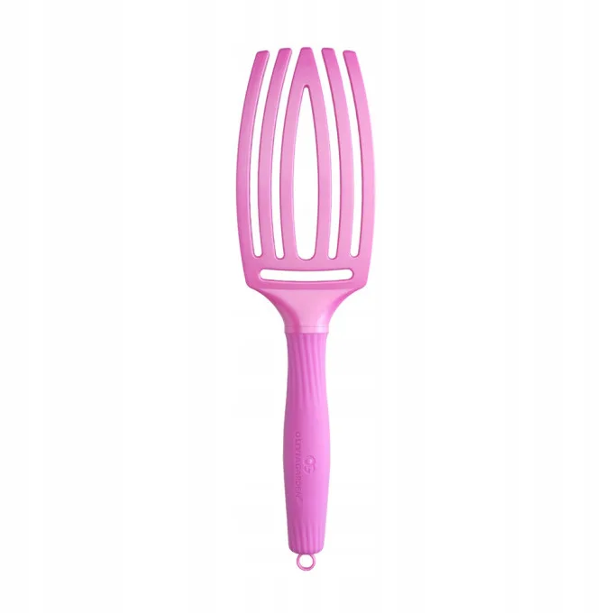 Četka za raščešljavanje Olivia Garden Fingerbrush Nylon Mix - Venus Pink (X) - Slika 3