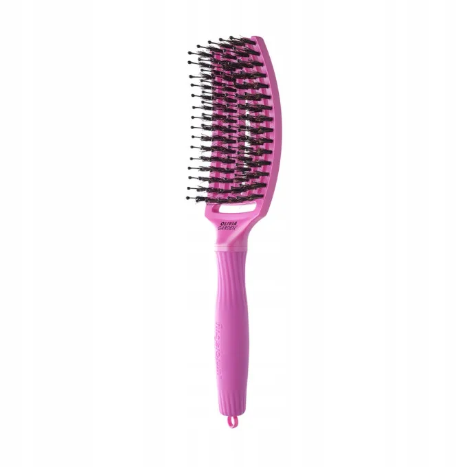 Četka za raščešljavanje Olivia Garden Fingerbrush Nylon Mix - Venus Pink (X) - Slika 2