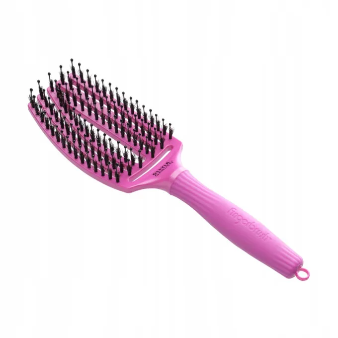 Četka za raščešljavanje Olivia Garden Fingerbrush Nylon Mix - Venus Pink (X) - Slika 5
