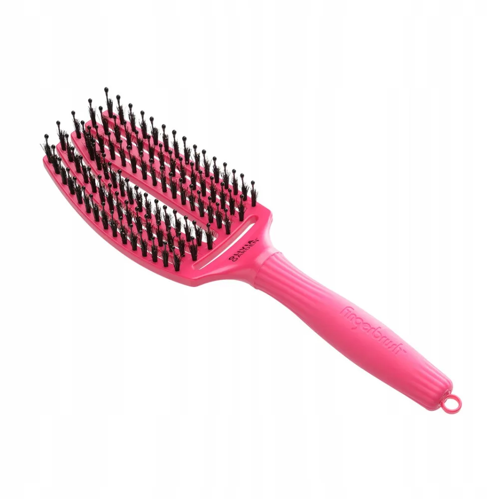Četka za raščešljavanje Olivia Garden Fingerbrush Nylon Mix - Mars Red (X) - Slika 3