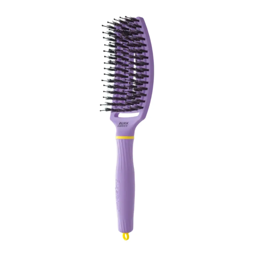Četka za raščešljavanje Olivia Garden FingerBrush Boar&Nylon - Snuggle Purple - Slika 2