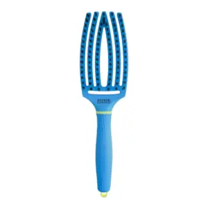 Četka za raščešljavanje Olivia Garden FingerBrush Boar&Nylon - Turbo Blue