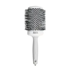 Četka za feniranje Olivia Garden Expert Blowout Shine White&Grey - 65 mm