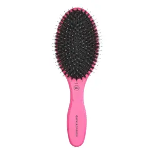Četka za raščešljavanje Olivia Garden Expert Care Oval Boar&Nylon Bristles - Pink