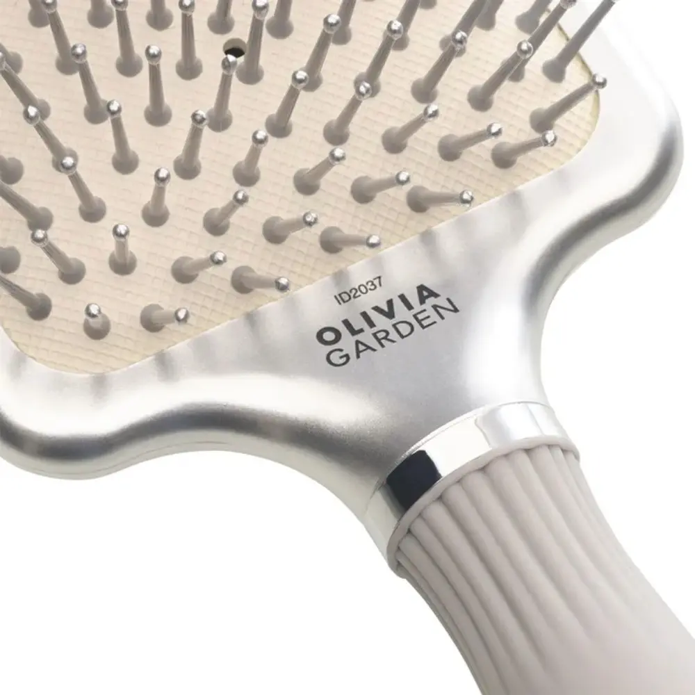Četka za raščešljavanje Olivia Garden Expert Care Paddle - Silver L - Slika 4