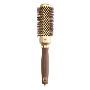 Četka za feniranje Olivia Garden Expert Blowout Shine Gold&Brown - 35 mm