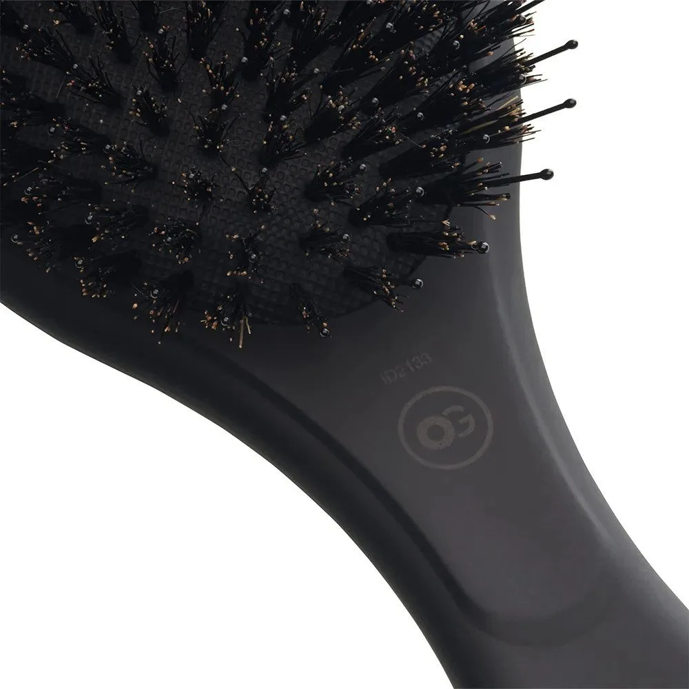 Četka za raščešljavanje Olivia Garden Expert Care Oval Boar&Nylon Bristles - Black Label - Slika 2