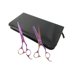 Makaze za šišanje Olivia Garden Silkcut Set 635 + 575 - Rainbow (N)