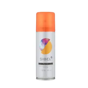 Sprej za kosu u boji Sibel Hair Colour Fluo 125 ml - Narančasti