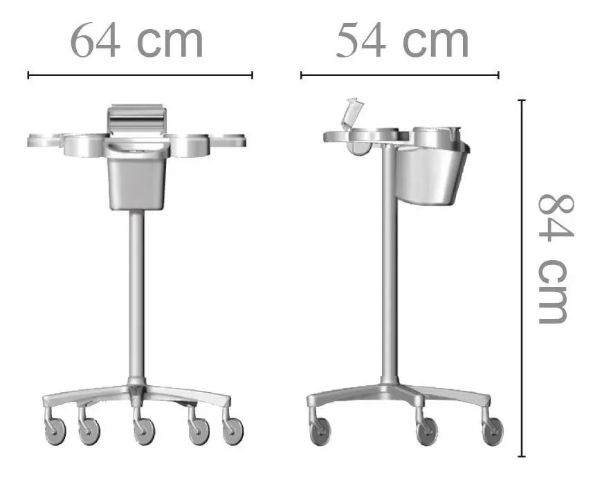 Kolica za bojenje Ceriotti Service Plus Pvc - Crna - Slika 2