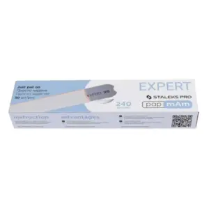 Turpija za nokte Staleks Expert Thin White papmAm 240# - 50 kom (N)