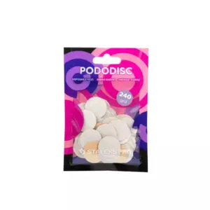 Brusni papir za pedikuru Staleks Podo Disk M - 20 mm White 240 grit - 50 kom