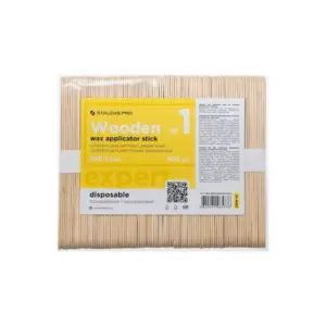 Lopatica za vosak Špatula Drvena Staleks Pro 15 x 1,7 cm - 100 kom