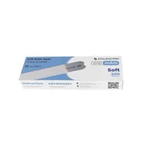 Turpija za nokte Staleks Expert Soft White papmAm 240# - 25 kom (Outlet)