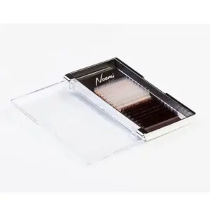 Ekstenzije za trepavice Noemi Silver Line u boji C 0.07 Mix 7 - 14 mm - Dark Brown/White (Outlet)