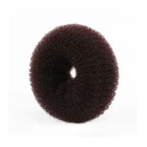 Umetak za punđu Wanda Okrugli Nylon 8,5 cm - Smeđi