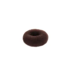 Umetak za punđu Wanda Okrugli Nylon 10 cm - Smeđi