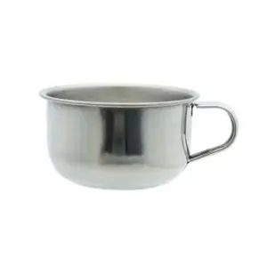 Zdjelica za brijanje Wanda s drškom - Inox (X)