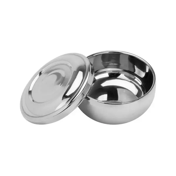 Zdjelica za brijanje Wanda s poklopcem - Inox (Outlet) - Slika 2