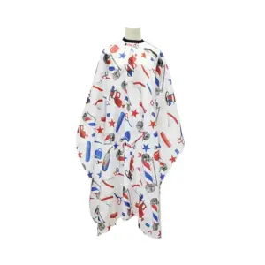 Ogrtač za šišanje Wanda White Colors - Zakačka