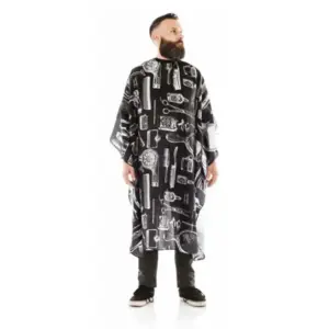Ogrtač za šišanje Xanitalia The Barber New York - Nitne (X)
