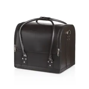 Torba za pribor kozmetički Xanitalia 26x30x24 cm - Eko koža Black