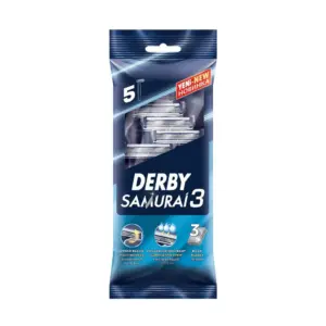 Žileti za brijanje Derby Samurai 3 Jednokratni Vrećica - 5 kom