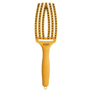 Četka za raščešljavanje Olivia Garden Fingerbrush Nylon Mix - Yellow Sunshine