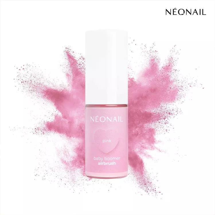 Prah za nokte Baby Boomer NeoNail Airbrush 5 g - Pink - Slika 2