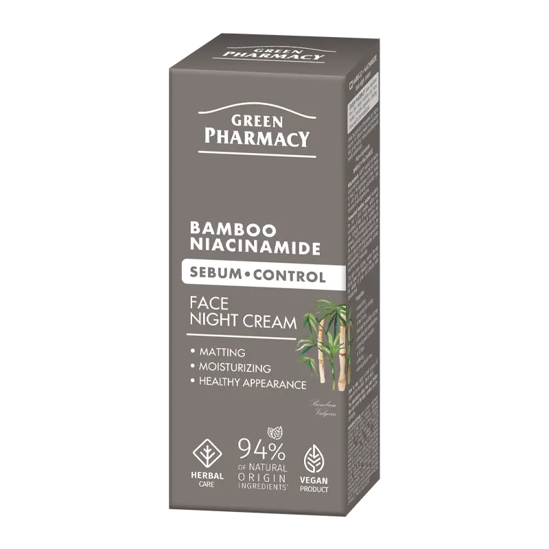 Krema za lice Green Pharmacy 50 ml - Bamboo Niacinamide Night (X) - Slika 2