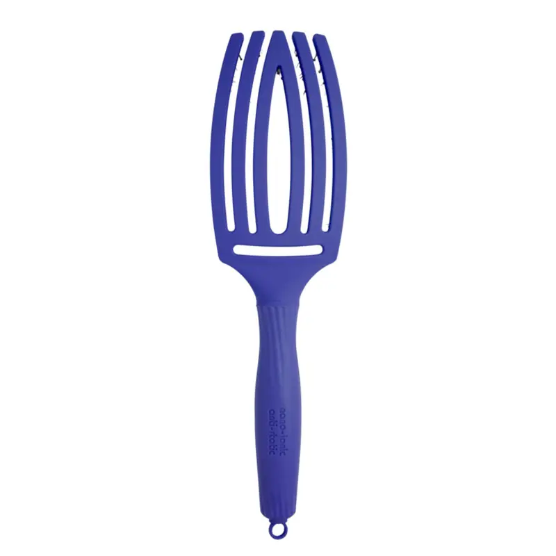 Četka za raščešljavanje Olivia Garden Fingerbrush Nylon Mix - Blue Jeans - Slika 4