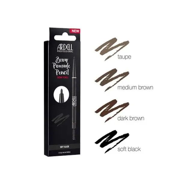 Olovka za obrve sa četkicom Ardell - Soft Black (Outlet) - Slika 2