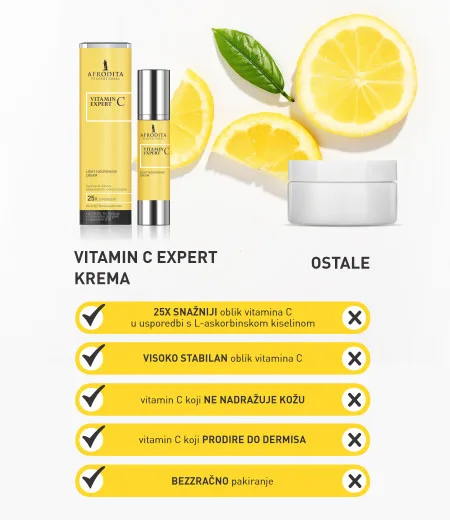 Krema za lice Afrodita Vitamin C Expert - 45 ml - Slika 2