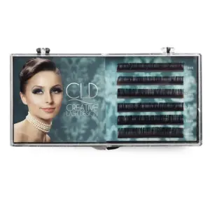 Ekstenzije za trepavice CLD Silk Lashes Mix D - 0.07 mm / 8 - 14 mm (X)