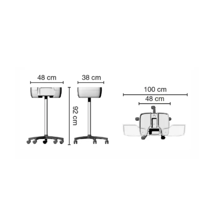 Kolica za pribor Ceriotti Beauty - Crna - Slika 4