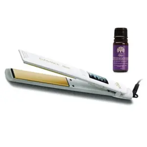 Pegla za kosu Gama Iron Elegance + Argan & Macadamia Oil - Bijela