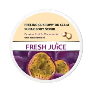 Piling za tijelo Fresh Juice Sugar Body Scrub 225 ml - Passion Fruit & Macadamia