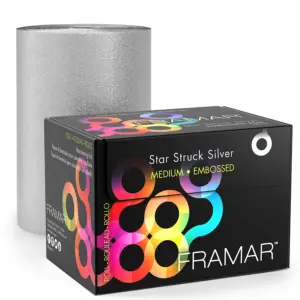 Folija za pramenove Aluminijska Reljefna Framar Star Struck - 97.5 m