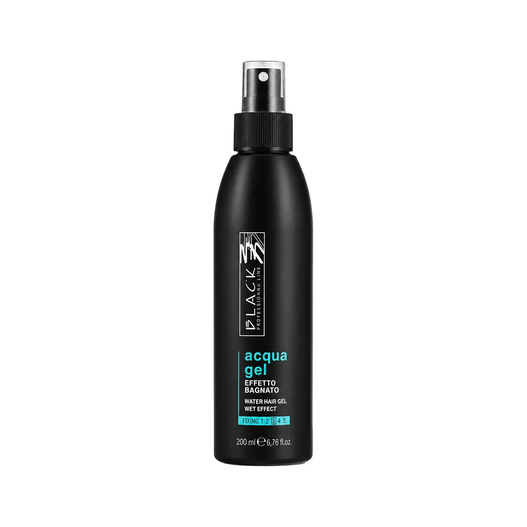 Gel za kosu u spreju Black Wet effect 200 ml - Acqua gel