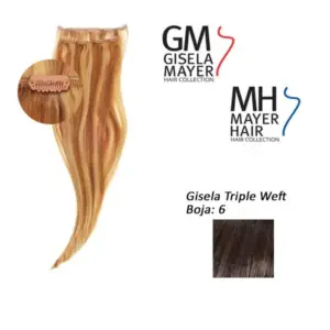 Umetak za kosu Gisela Mayer Triple Weft 2 kom 60 cm - 6 (N)