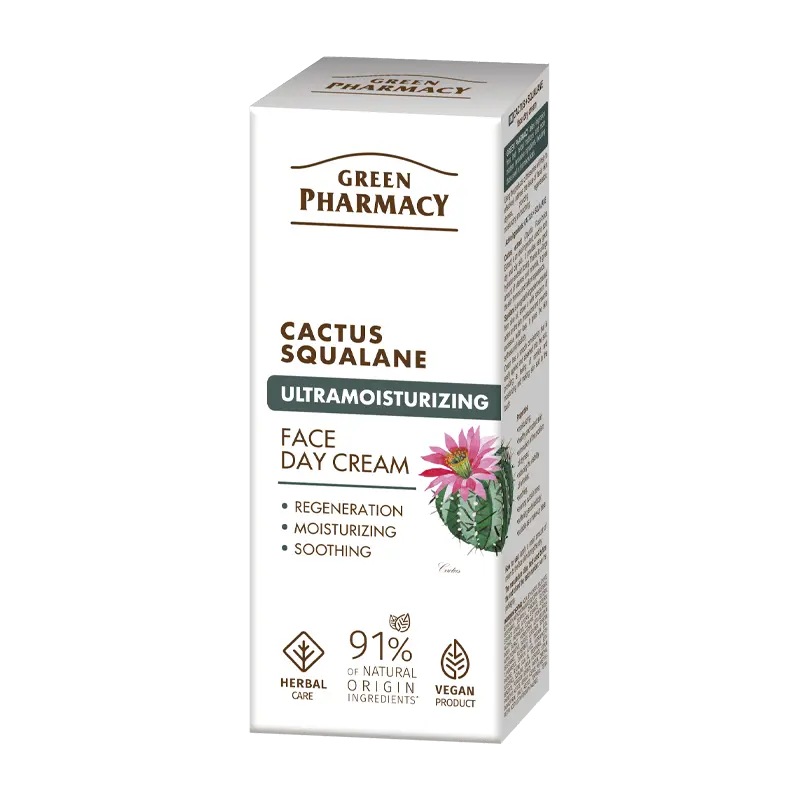 Krema za lice Green Pharmacy 50 ml - Cactus Squalane Day (X) - Slika 2