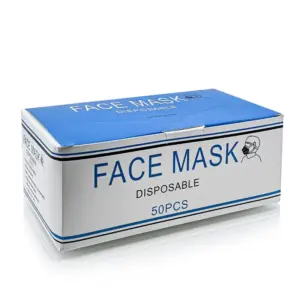 Maska za lice zaštitna Troslojna Face Mask Plava - 50 kom (X)