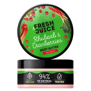 Maslac za tijelo Fresh Juice Body Butter 200 ml - Rhubarb & Cranberries (X)